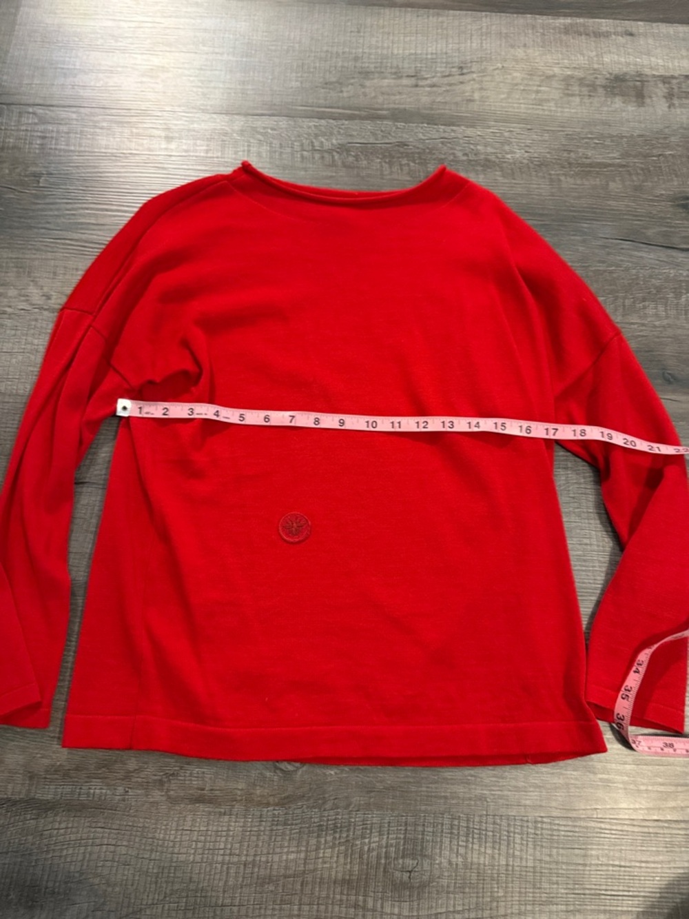 Women's Red Lightweight Knit Sweater